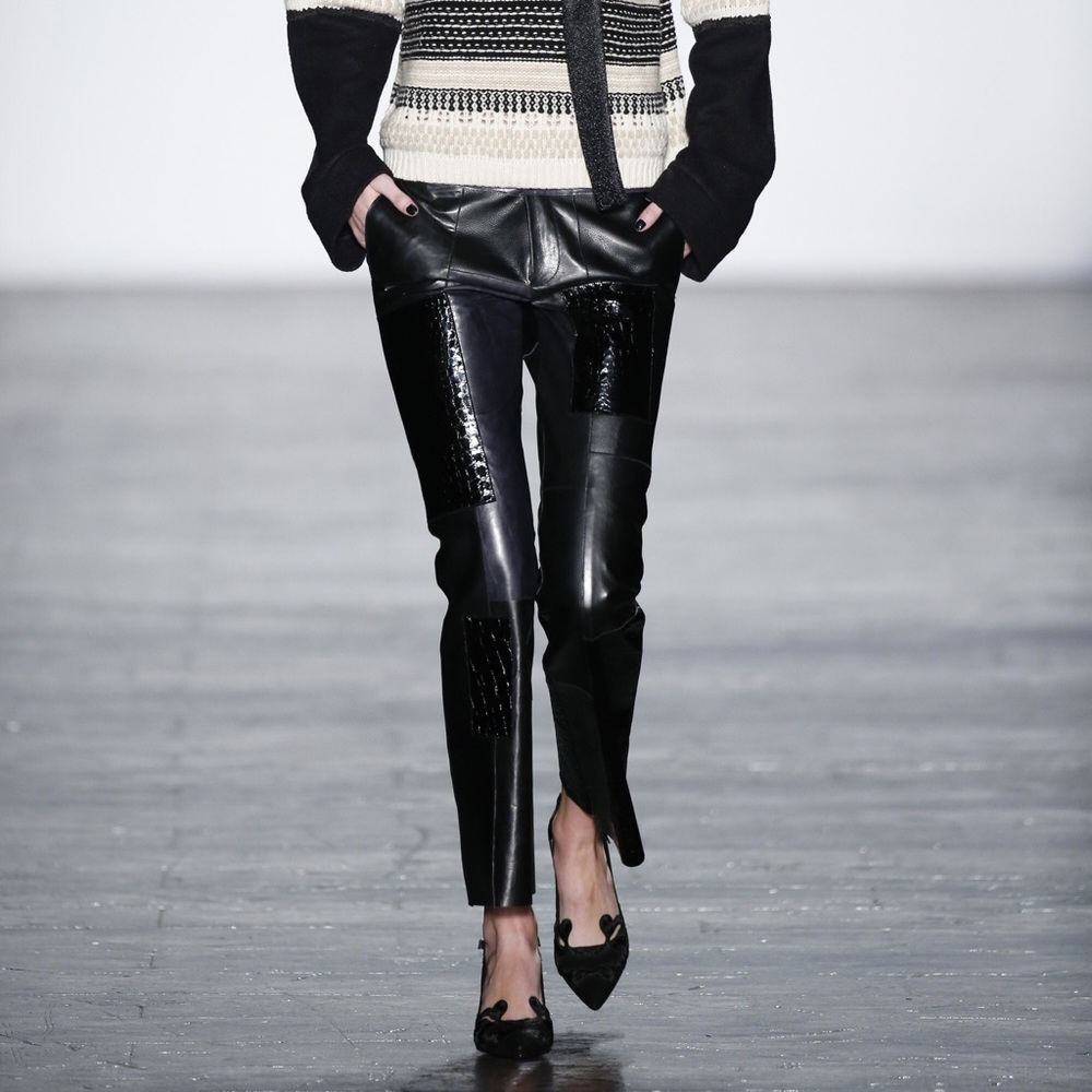 Vivienne Tam Leather Pants
